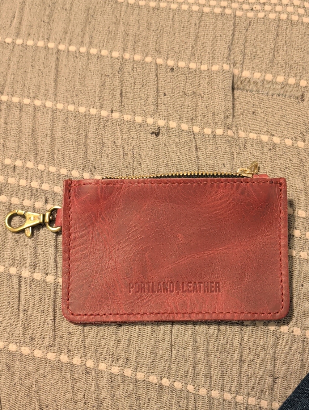 Portland Leather Zip Zap Wallet - Anemone